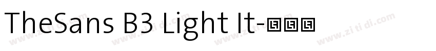 TheSans B3 Light It字体转换